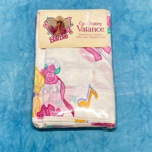 Vintage 90s Barbie Valance Curtain Ballerina Ballet 84x15